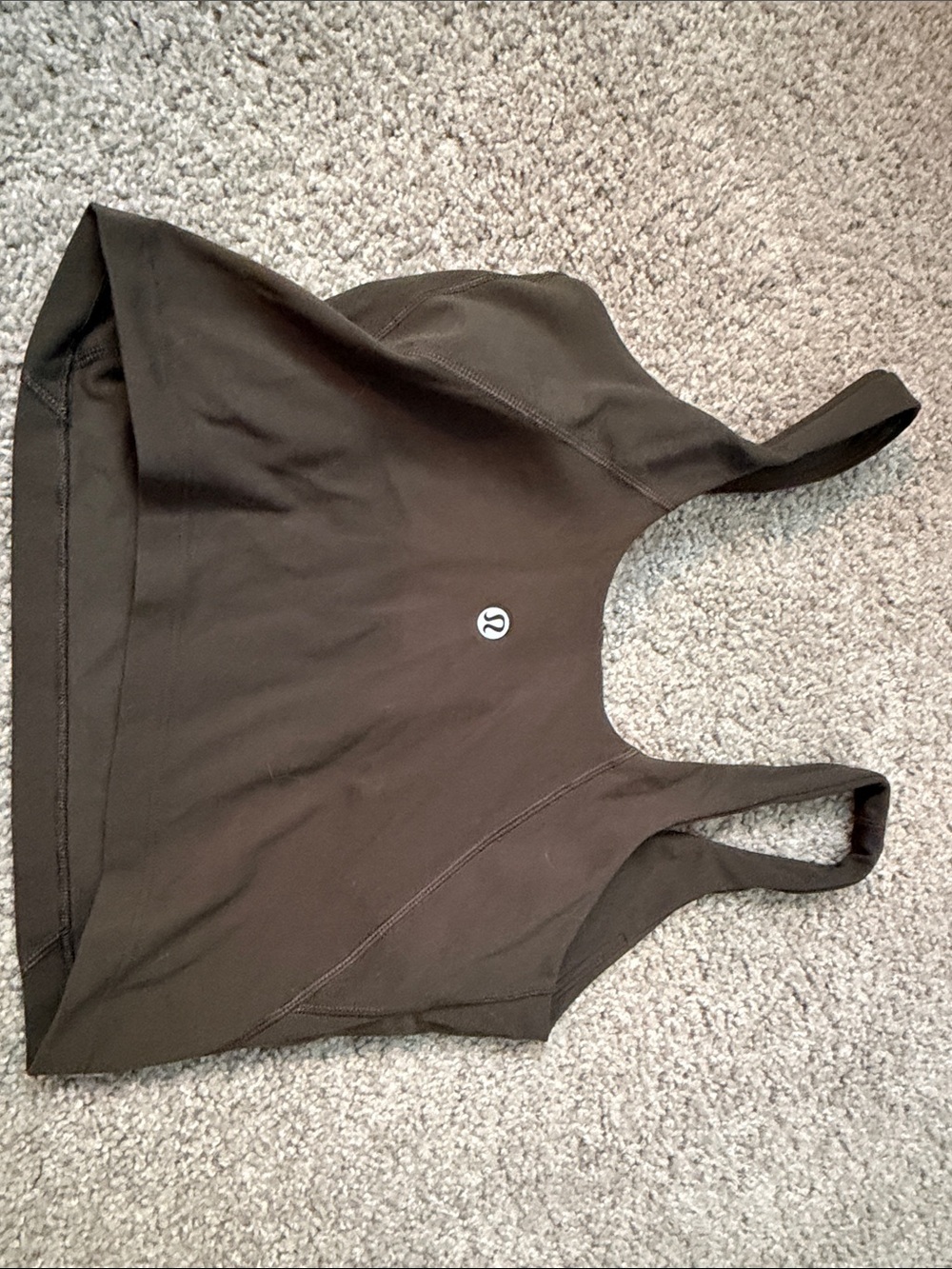 lululemon athletica Olive Green Cropped Tank - Picture 3 of 3